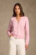 Diamonti Button Cardigan - Chateau Pink