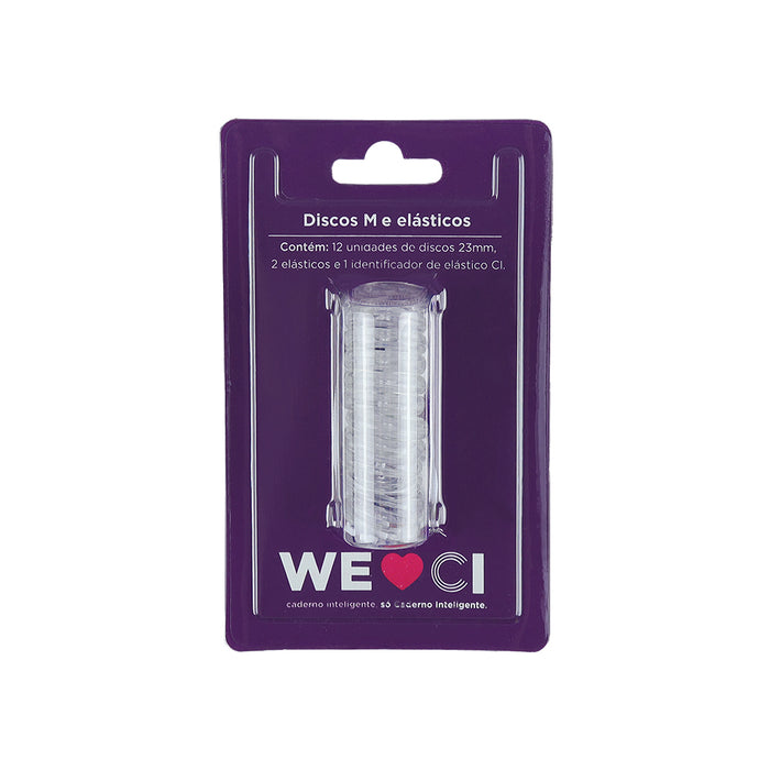 Discos + Elástico Transparente