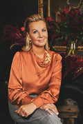 Draped Blouse – Russet