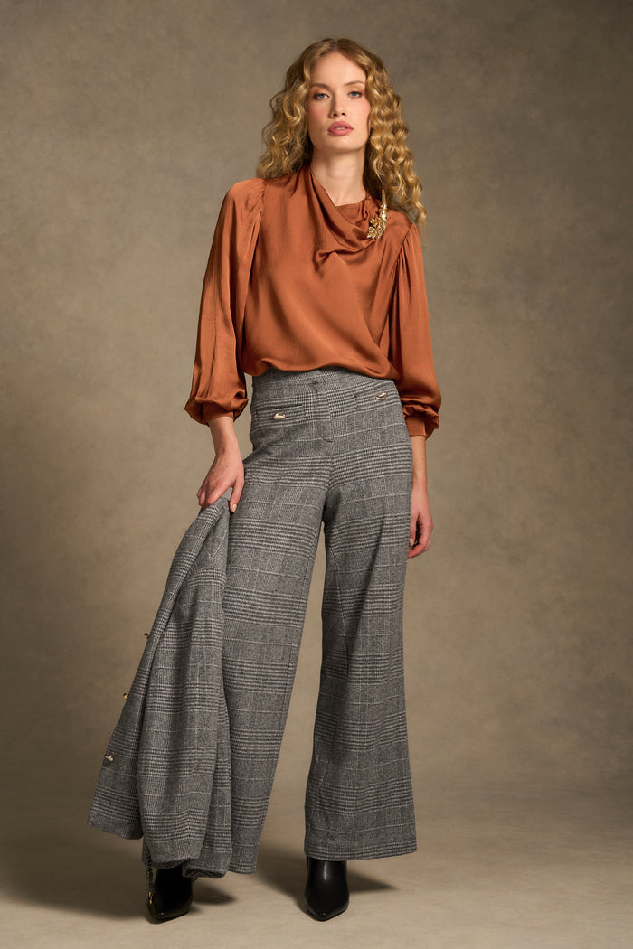 Draped Blouse – Russet