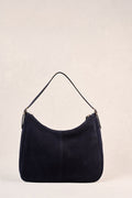Ebony Suede Handbag - Navy