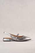 Elisa Pointed Flat - Metallic