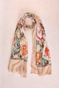 Embellished Roses Scarf - Multi