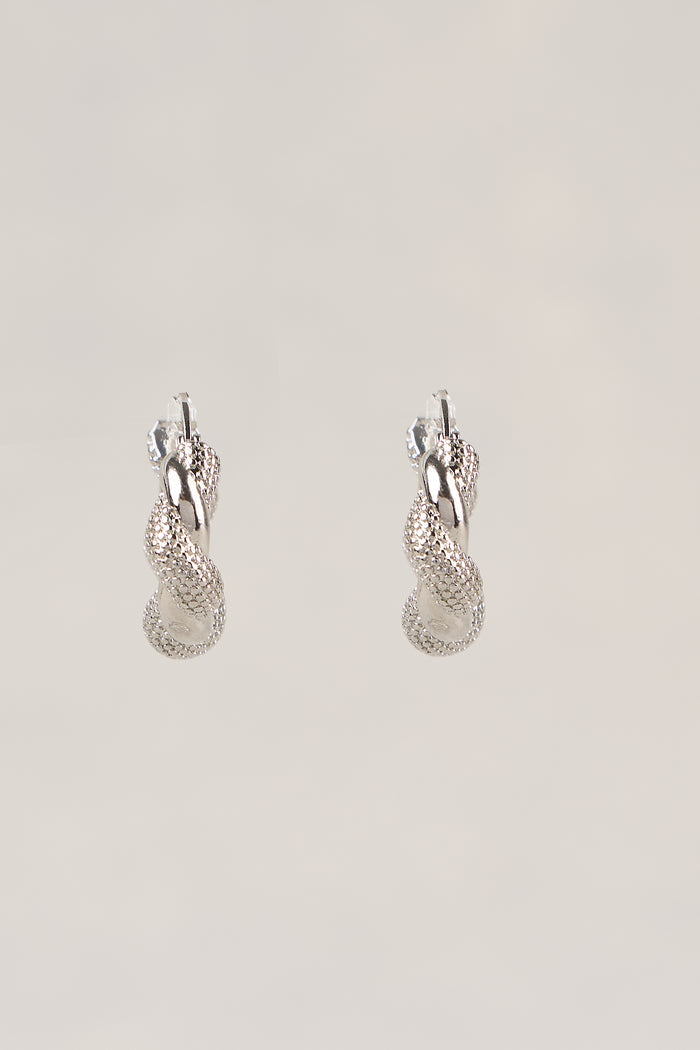 Entwined Hoops - Silver