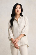 Essential Linen Shirt - Natural Cross Dye