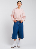 Essentials French Terry Cropped Zip Hoodie