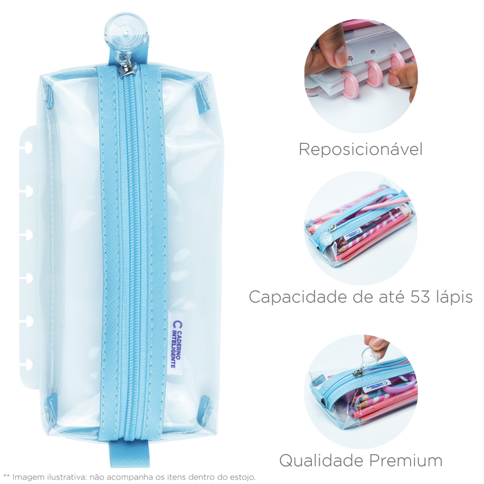 ESTOJO CRYSTAL 2.0 AZUL Caderno Inteligente ®
