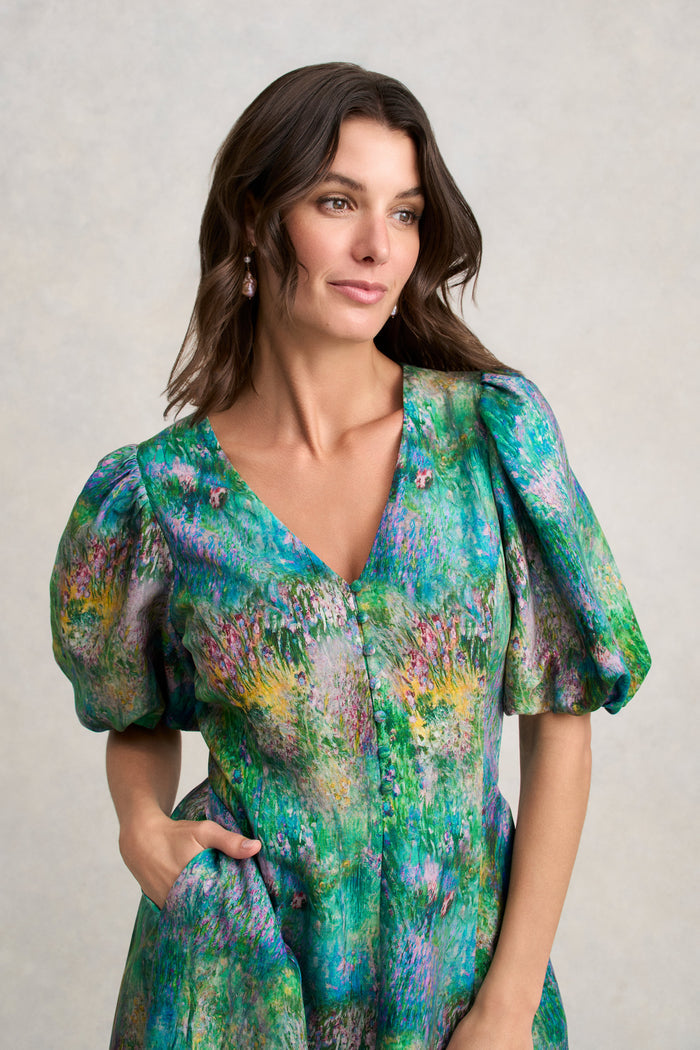 Event Dress - Abstract Monet Print