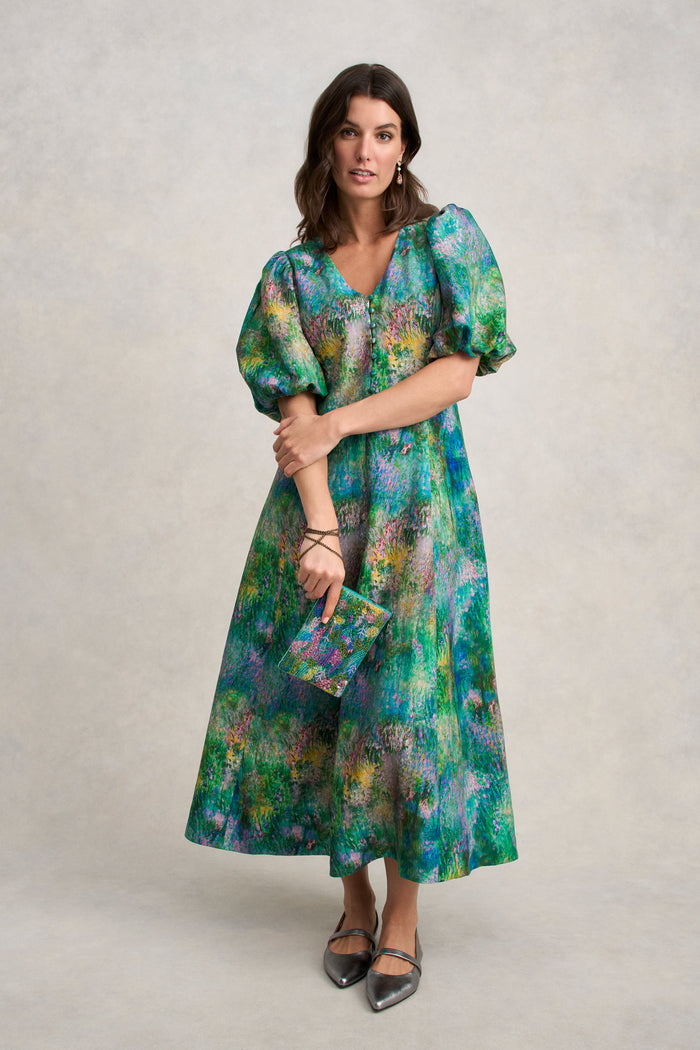 Event Dress - Abstract Monet Print