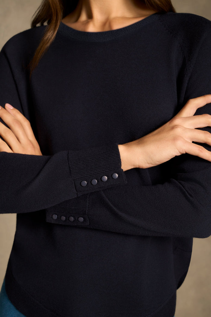 Extra Fine Merino Jumper - French Navy