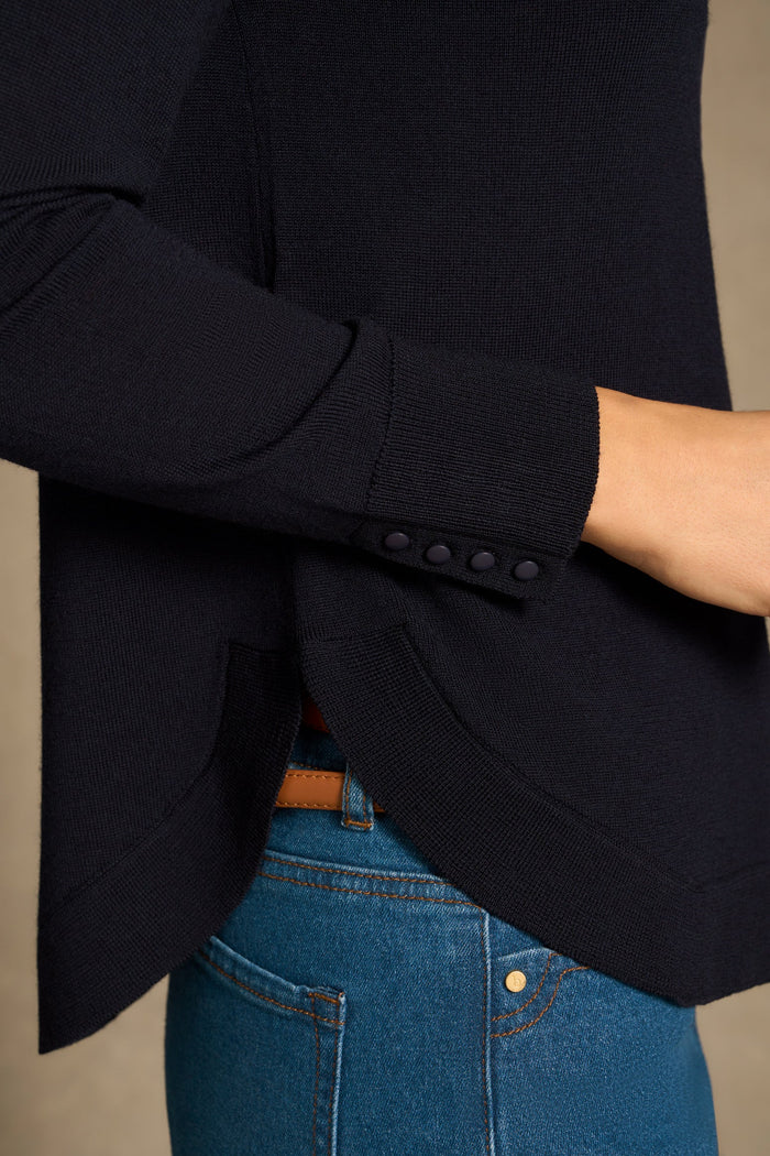 Extra Fine Merino Jumper - French Navy