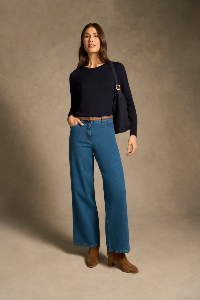 Extra Fine Merino Jumper - French Navy