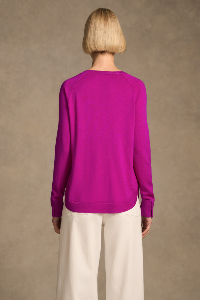 Extra Fine Merino Jumper - Fuchsia
