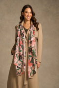 Feminine Floral Scarf - Multicolour