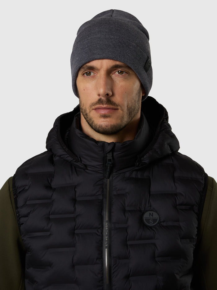 1 | Medium grey melange | beanie-623449