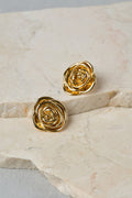 Flower Earrings - Gold