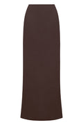 Fontelina Linen Skirt - Espresso