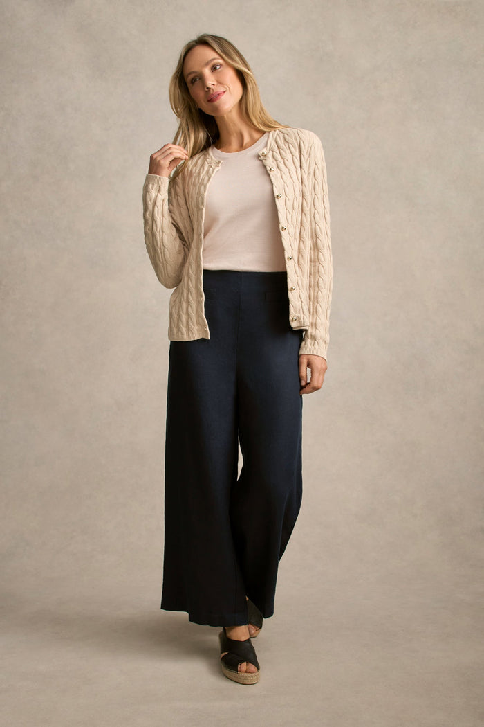 French Linen 7/8 Pant - Ink
