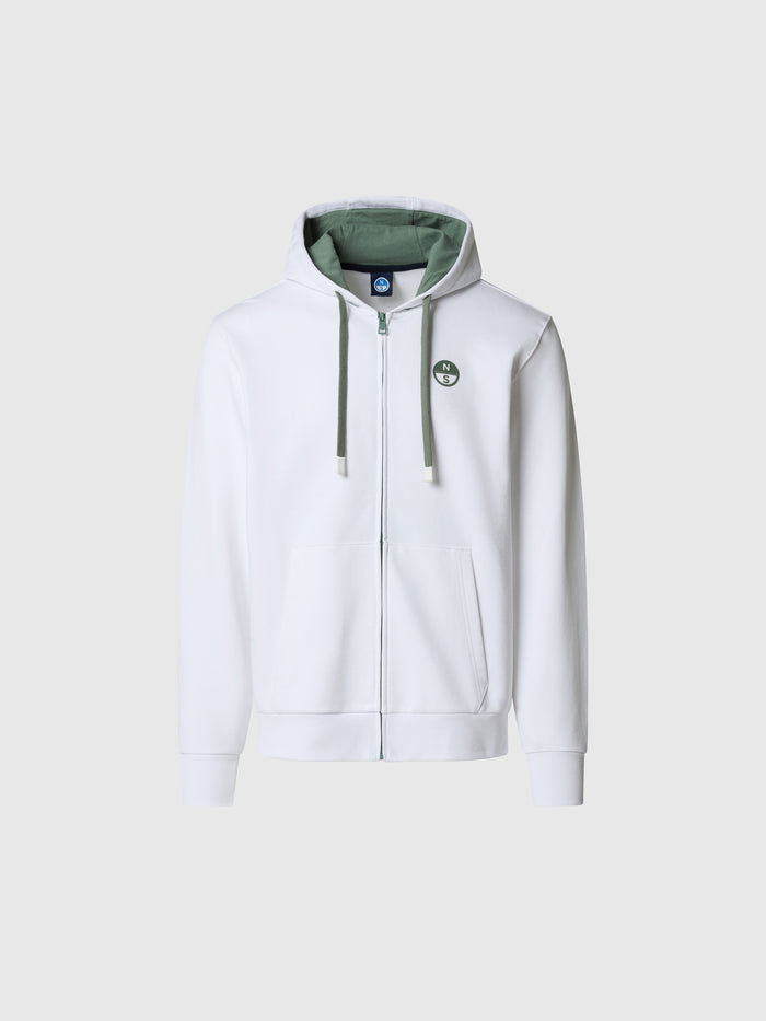 hover | White | hooded-full-zip-sweatshirt-wlogo-691234