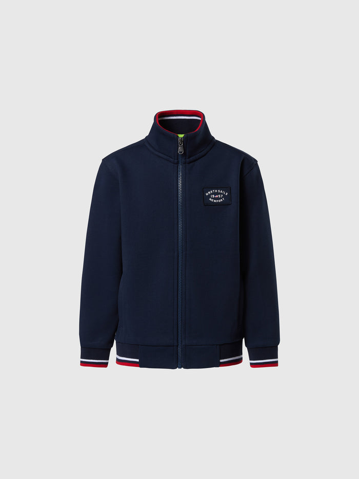 hover | Navy blue | full-zip-sweatshirt-wgraphic-794480