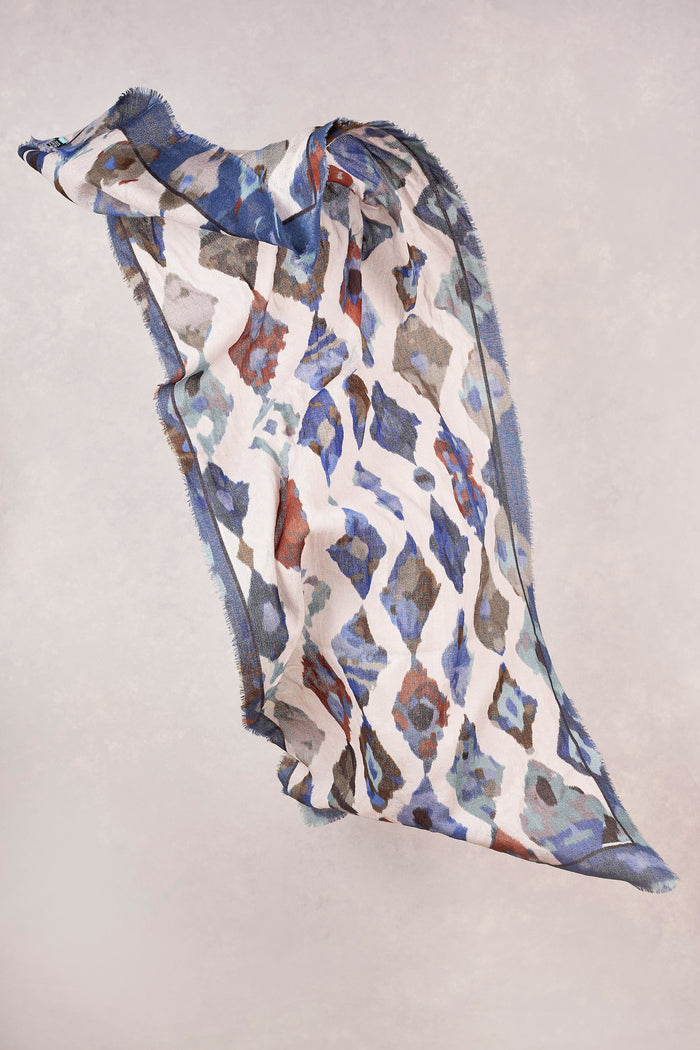 Geometric Wool Scarf - Multi