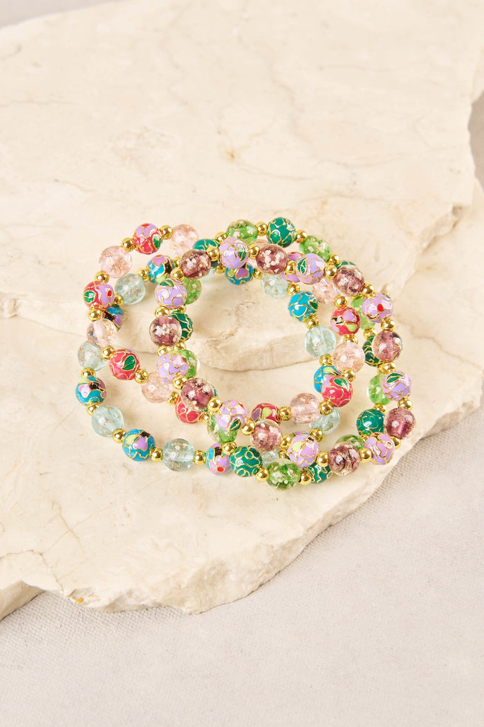 Glass Bead Stretchies - Multi