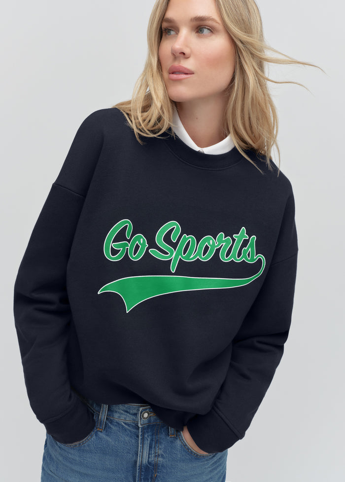 navy green white