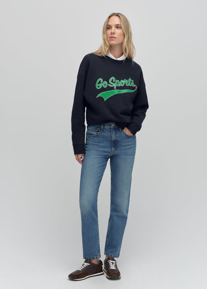 navy green white