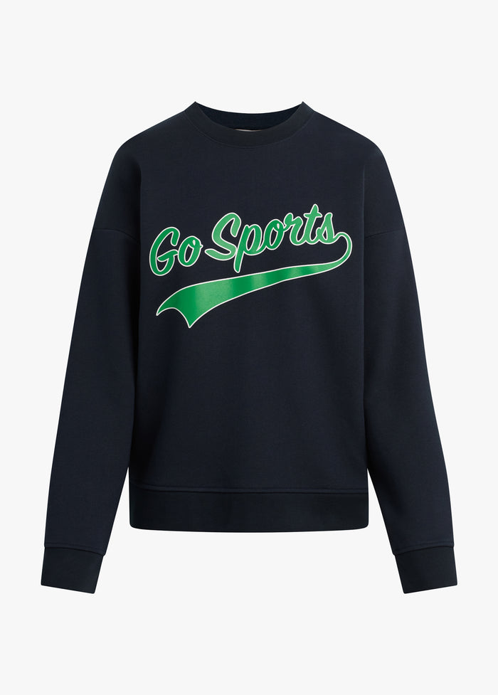 navy green white