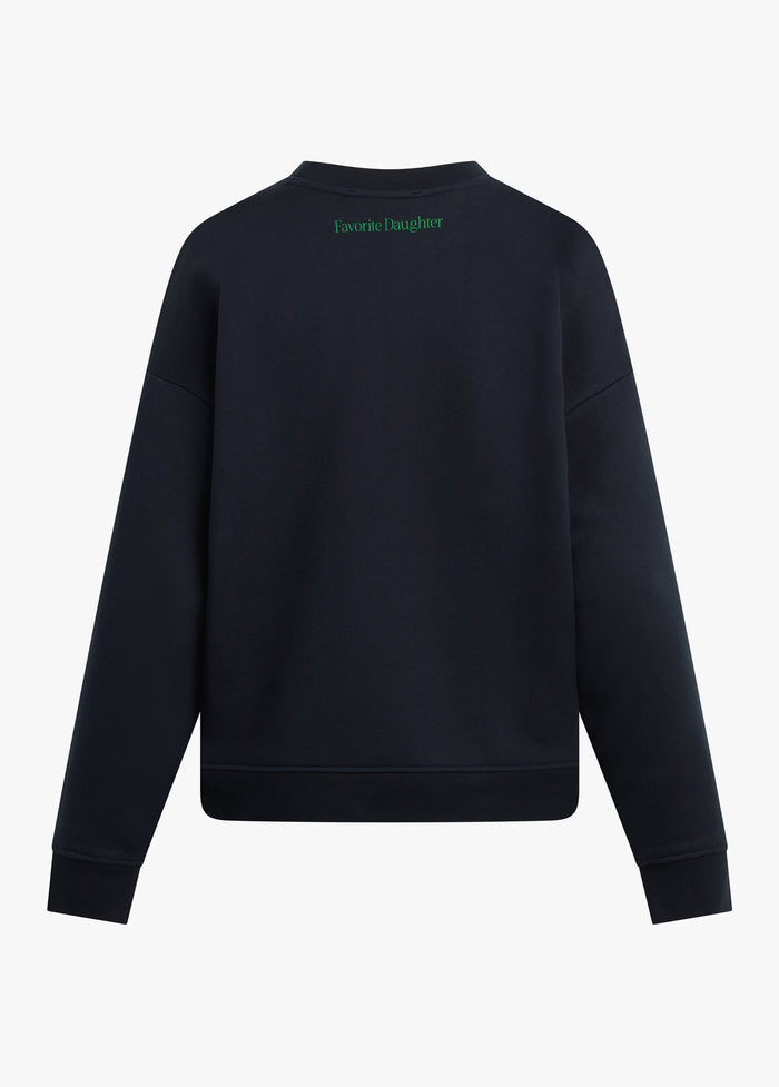 navy green white