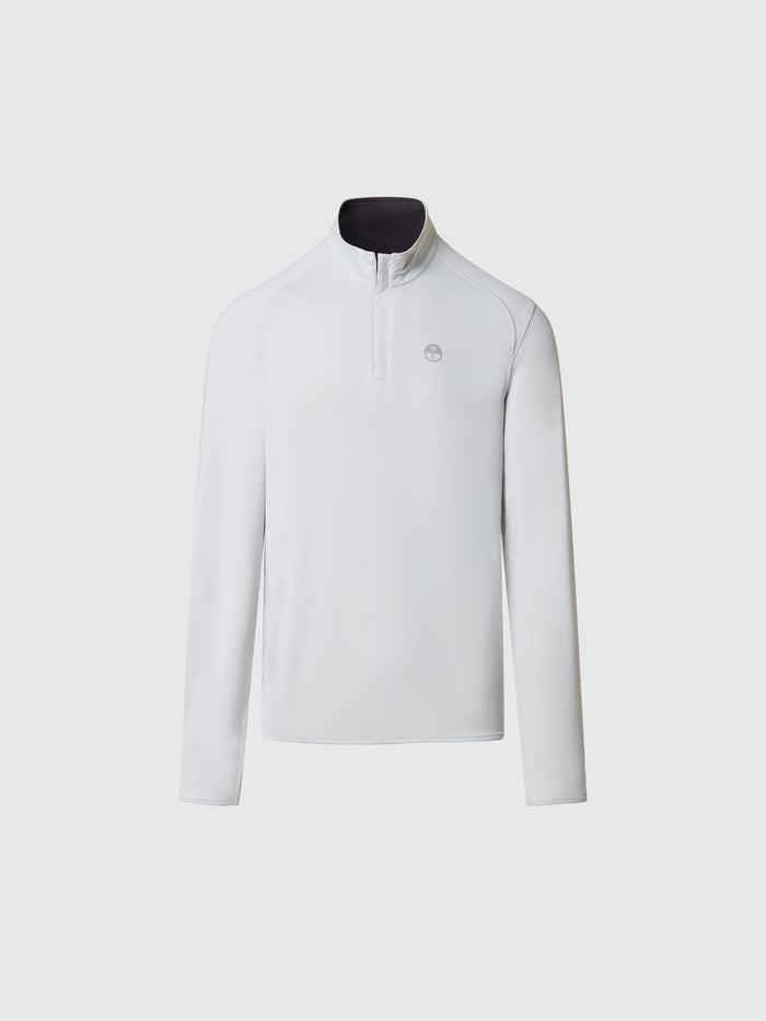 hover | Vapor grey | half-zip-sweatshirt-691415