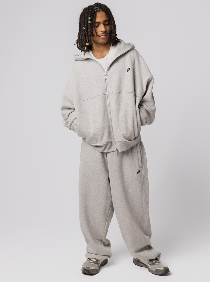 Heavyweight Zip Up in Champion Grey