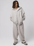 Heavyweight Zip Up in Champion Grey