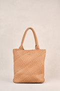 Kira Woven Tote Bag - Tan