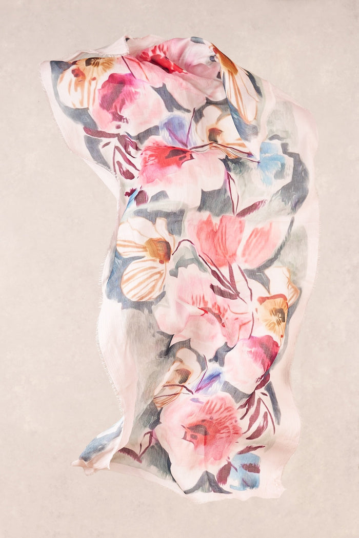 Large Floral Scarf - Multi