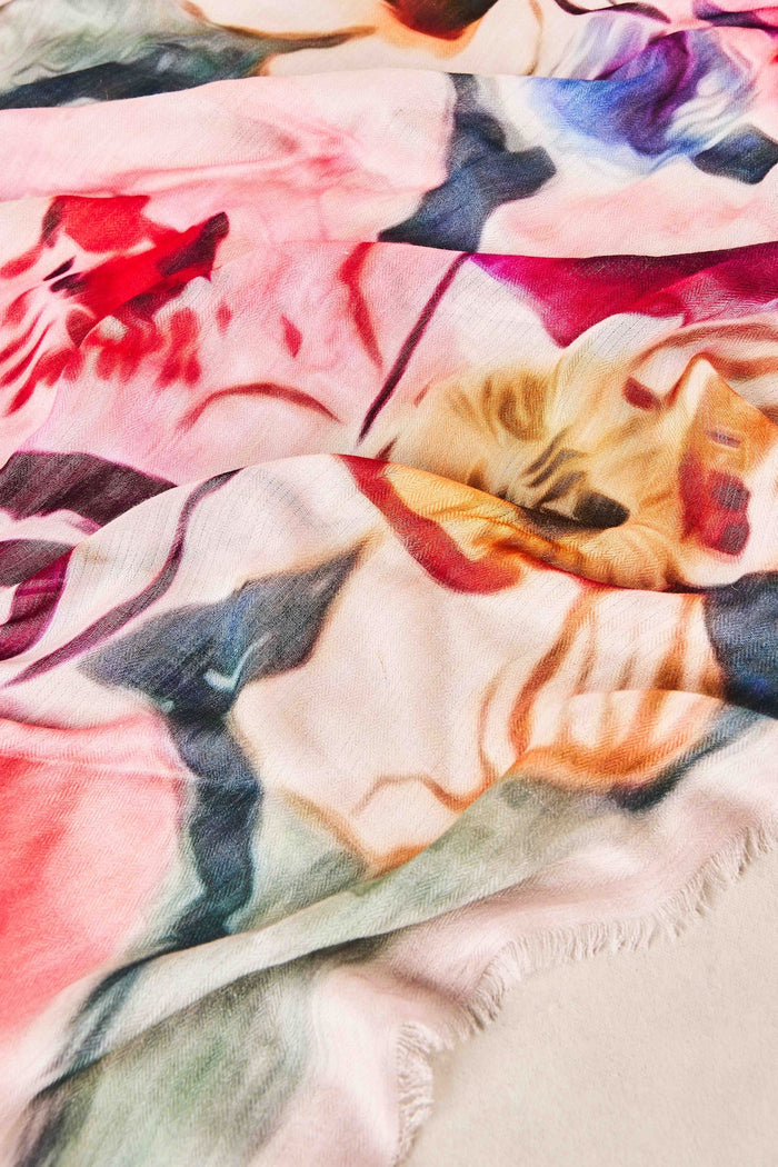 Large Floral Scarf - Multi