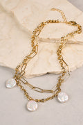 Layered Chain Necklace - Gold