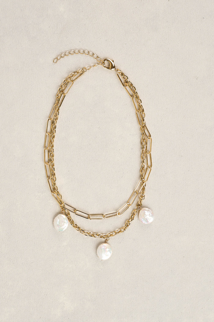Layered Chain Necklace - Gold