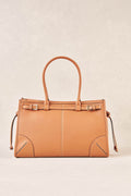 Leather Tote Bag - Tan
