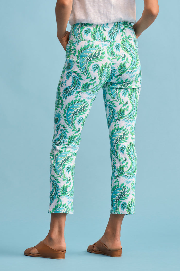 Lightweight Print Pant - Unfurling Fern Print