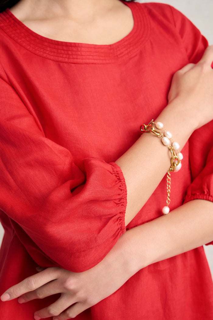 Linen Dress - Poppy
