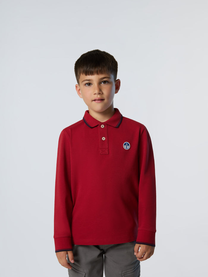 1 | Red dahlia | polo-long-sleeve-wlogo-795100