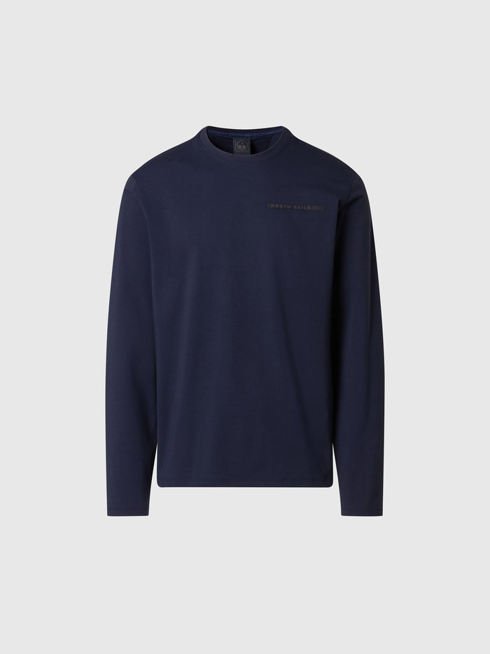 hover | Navy blue | t-shirt-long-sleeve-693147