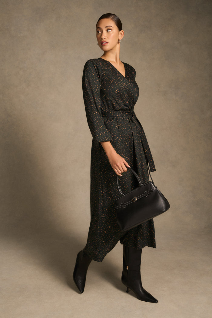 Mercerised Cotton Dress - Dappled Print