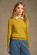 Merino Textured Long Sleeve Knit – Mustard