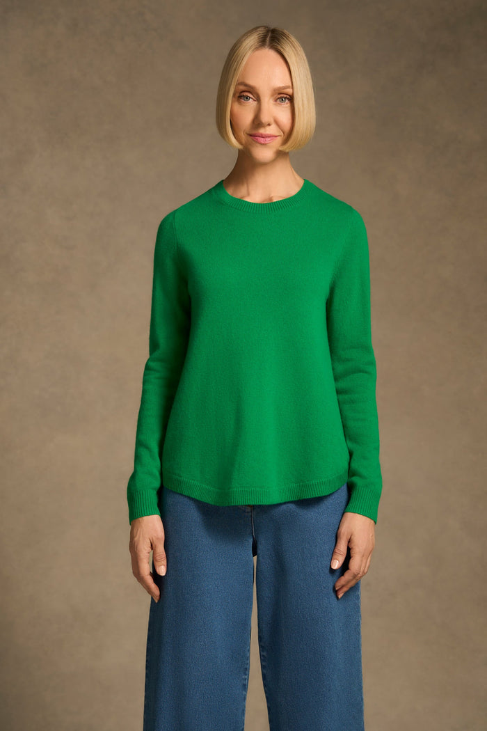 Merino Wool Jumper - Emerald