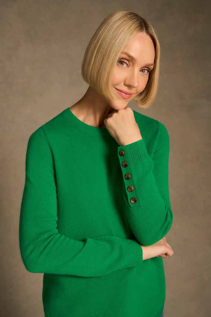 Merino Wool Jumper - Emerald