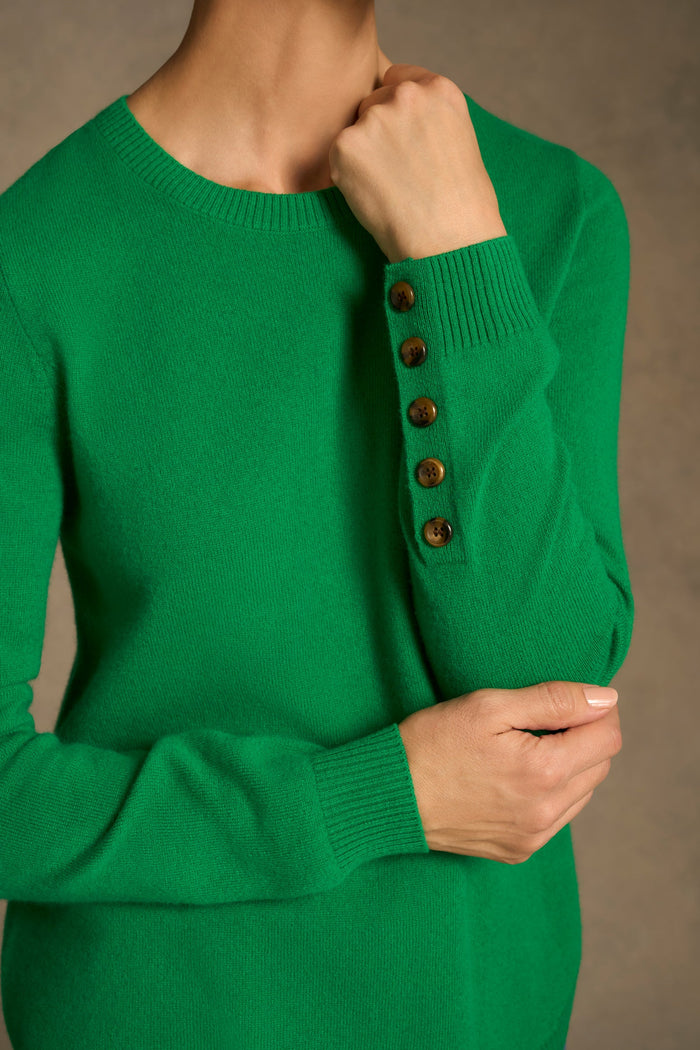 Merino Wool Jumper - Emerald