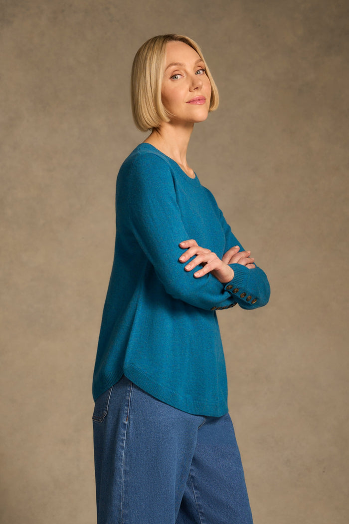 Merino Wool Jumper - Ocean Marle