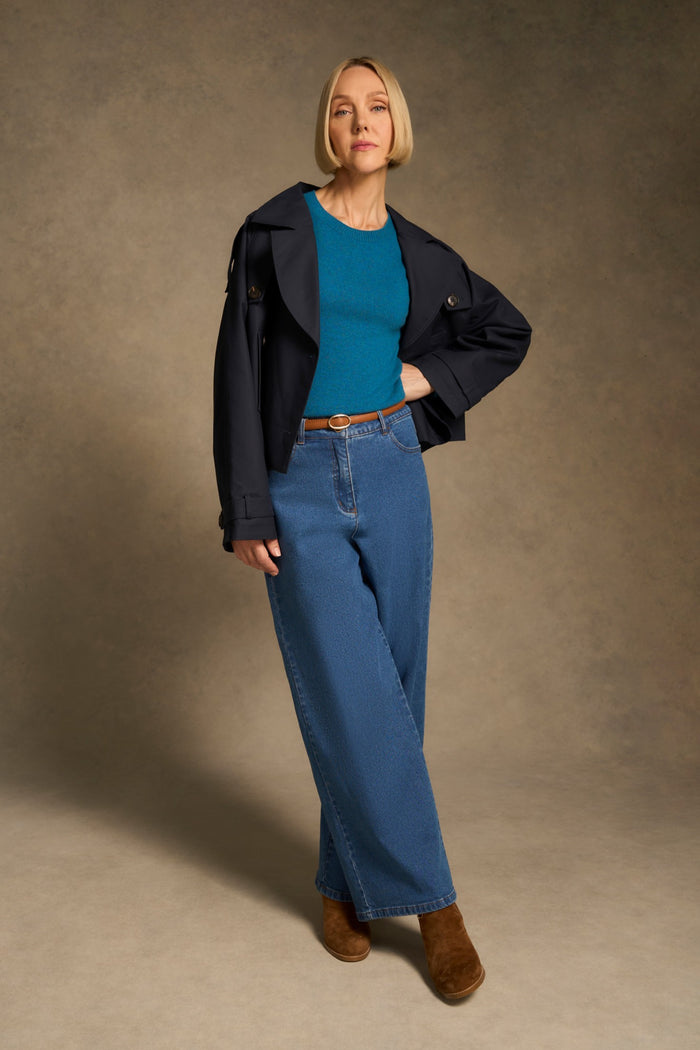 Merino Wool Jumper - Ocean Marle